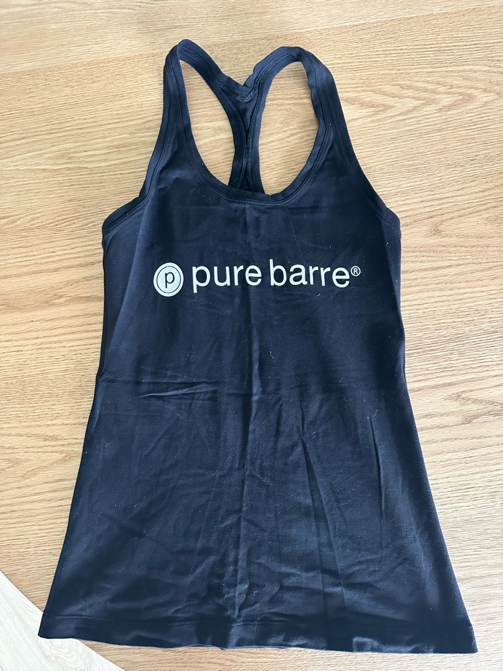 lululemon athletica Black Pure Barre Logo Tank